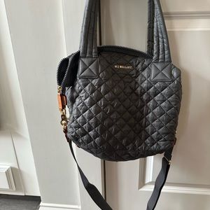 MZ Wallace quilted crossbody or top handle bag.